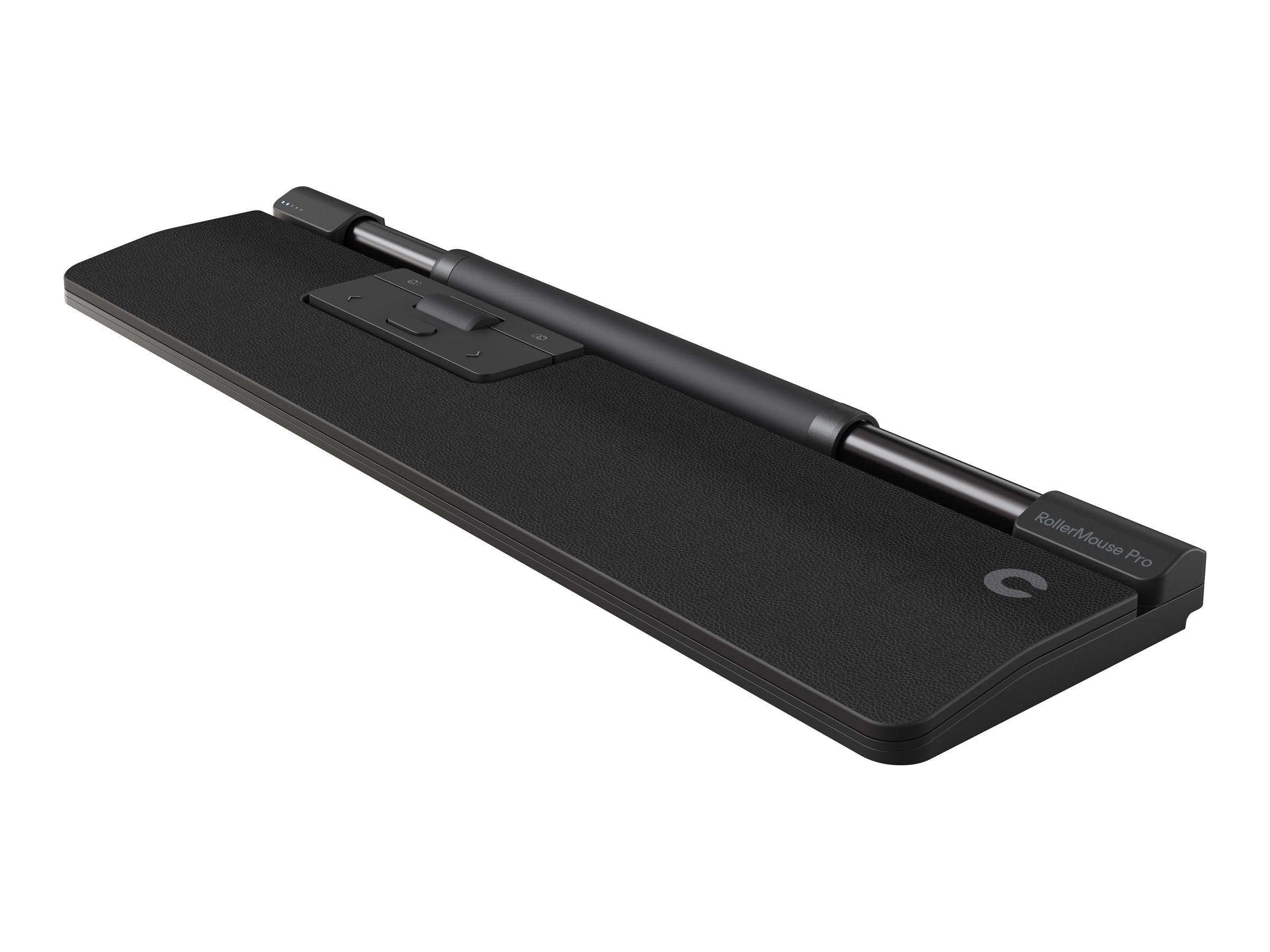 Contour RollerMouse Pro - zentrale Maus - mit schmaler Armauflage und veganem Leder