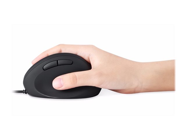 Perixx PERIMICE-519 - vertikale Maus - USB - Schwarz