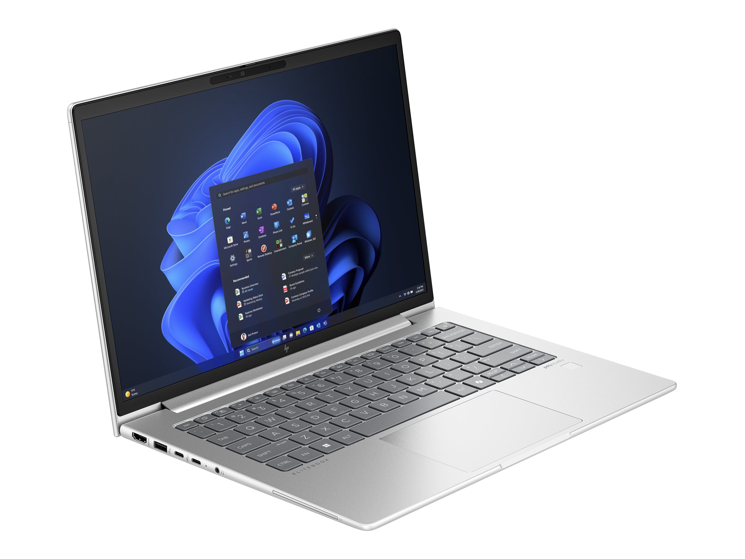 HP EliteBook 645 G11 Notebook - 35.6 cm (14") - Ryzen 5 7535U - 16 GB RAM - 512 GB SSD - 4G LTE-A Pro - Deutsch - mit HP Wolf Pro Security Edition (1 Jahr)