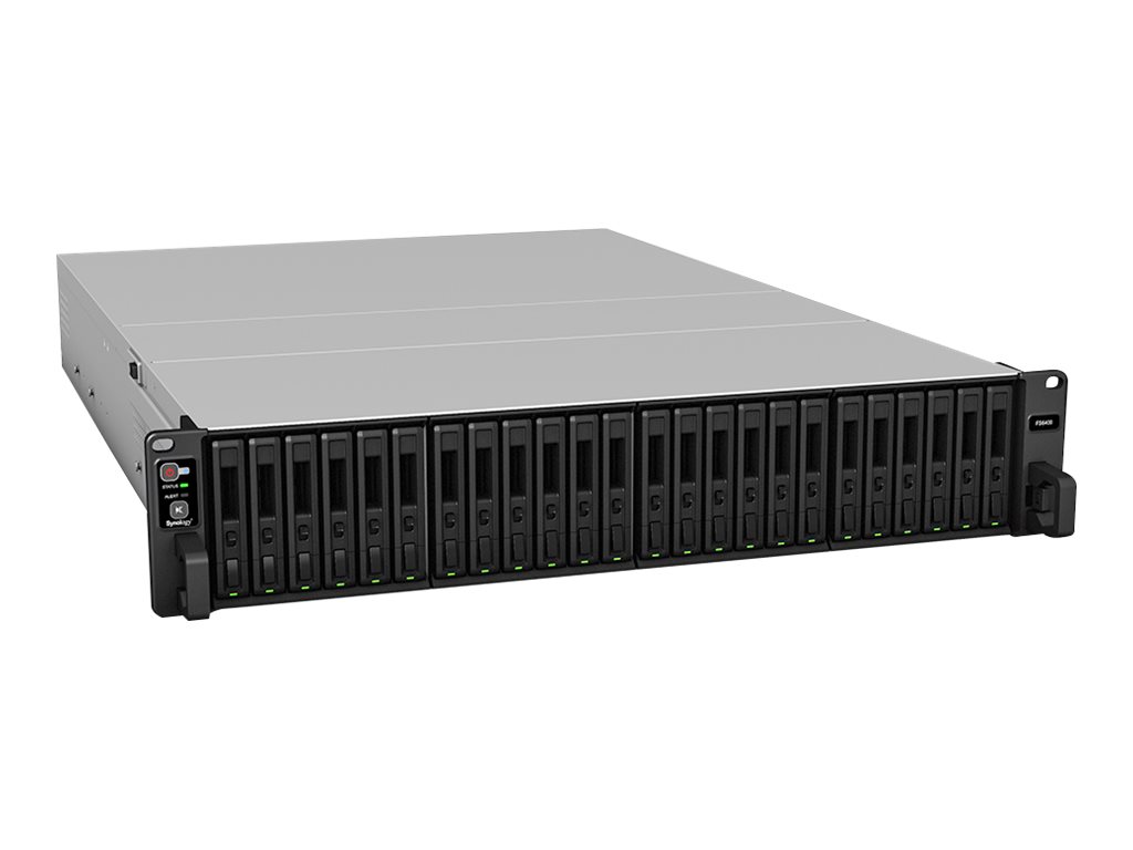 Synology FlashStation FS6400 - NAS-Server - 24 Schächte - Rack - einbaufähig - RAID RAID 0, 1, 5, 6, 10, JBOD, RAID F1 - RAM 32 GB - Gigabit Ethernet / 10 Gigabit Ethernet - iSCSI Support - 2U