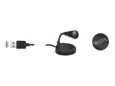 USB-Mikrofon mit Standfuss und Touch-Mute Taste