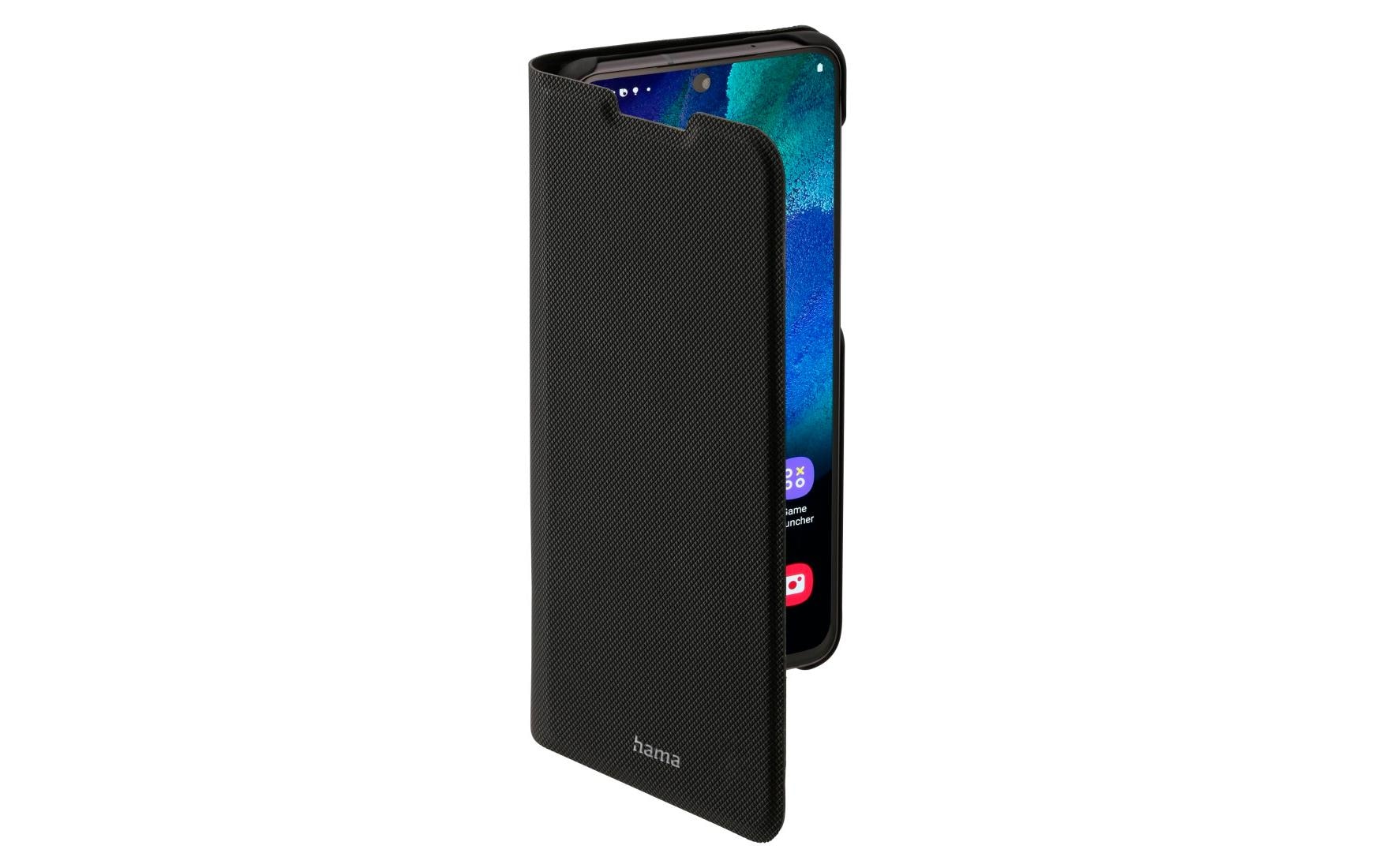 Hama Essential Line "Slim Pro" - Flip-Hülle für Mobiltelefon - Polyurethan - Schwarz - für Samsung Galaxy S21 FE 5G