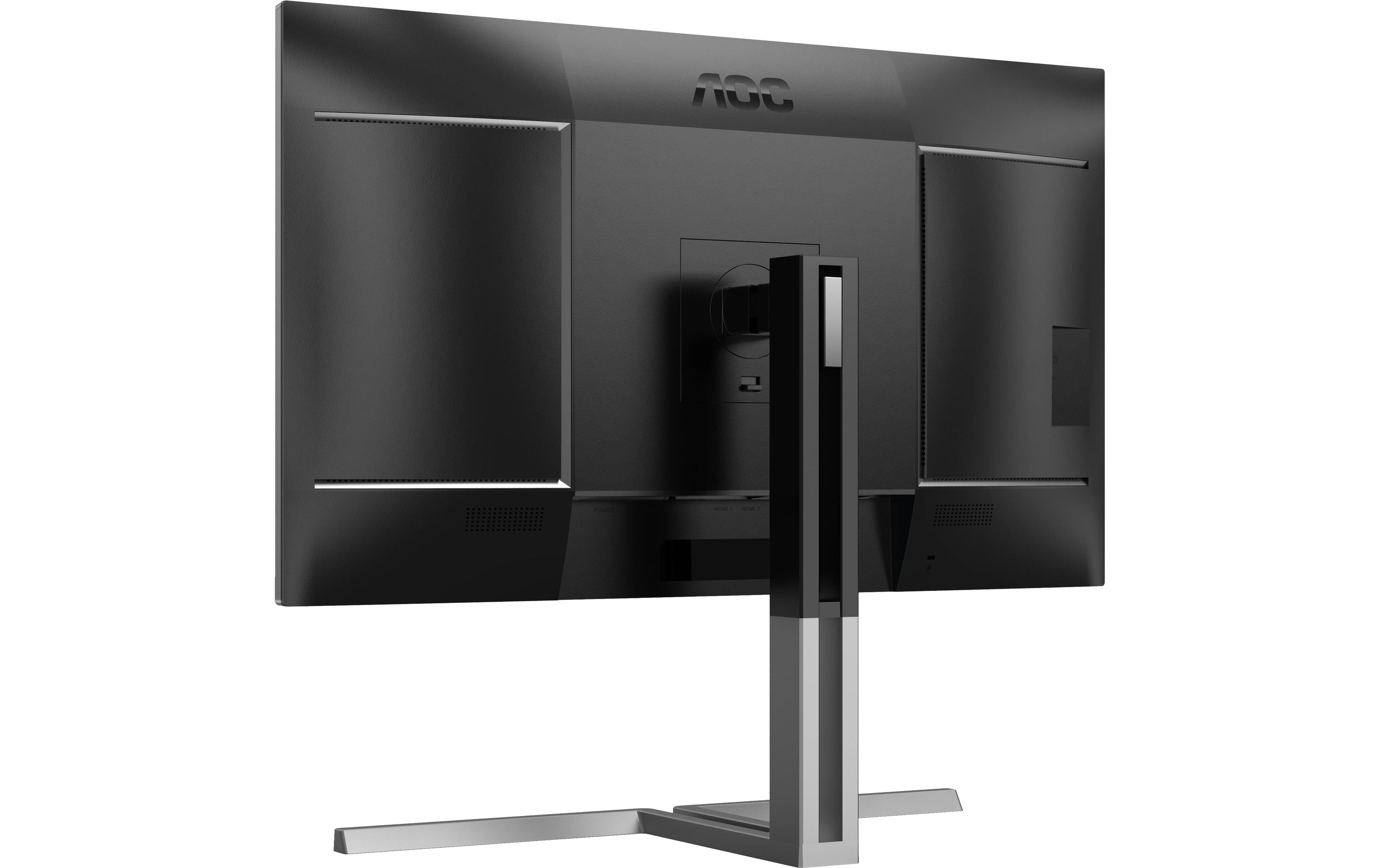 AOC U32U3CV - Graphic Pro Series - LED-Monitor - 81.3 cm (32") (31.5" sichtbar) - 3840 x 2160 4K @ 60 Hz - Nano IPS - 400 cd/m² - 1000:1 - DisplayHDR 400 - 4 ms - 2xHDMI, DisplayPort, 2xUSB-C - Lautsprecher - Schwarz