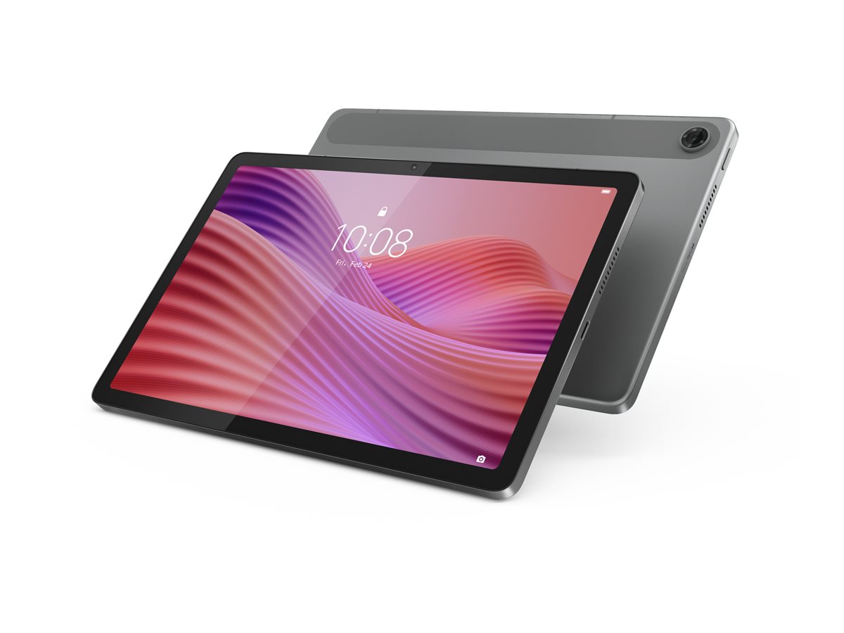 Lenovo Tab ZAEH - Tablet - Android 14 oder höher - 128 GB eMMC - 25.7 cm (10.1") IPS (1920 x 1200) - microSD-Steckplatz - Luna Gray - mit klare Hülle
