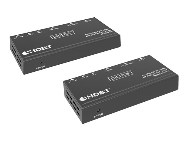 DIGITUS 4K HDBaseT DS-55520 - Sender und Empfänger - Video/Audio/Infrarot/seriell/Netzwerkextender - HDMI
HDBaseT
RS-232