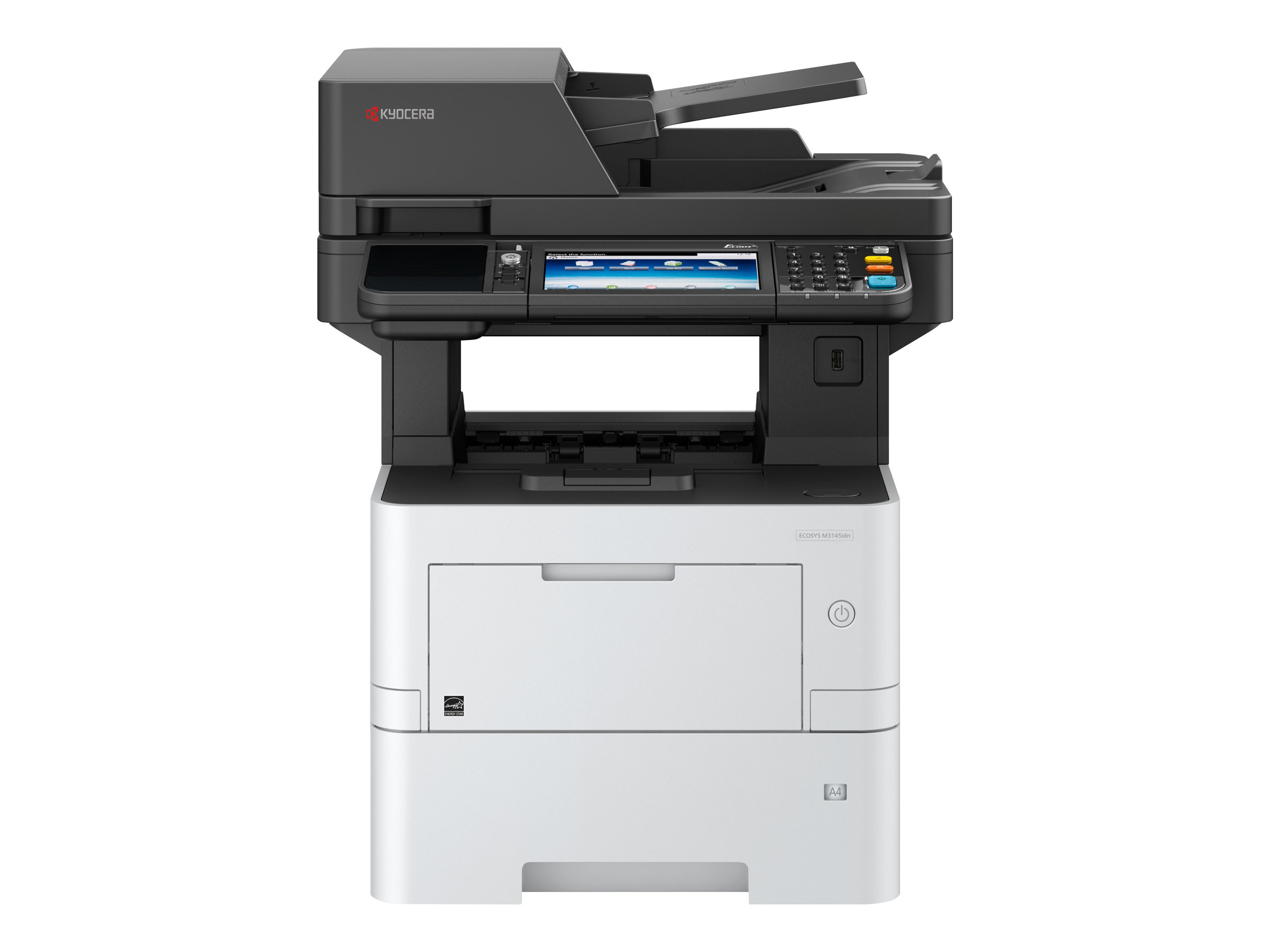 Kyocera ECOSYS M3145IDN - Multifunktionsdrucker - s/w - Laser - A4 (210 x 297 mm), Legal (216 x 356 mm) (Original) - A4/Legal (Medien) - bis zu 45 Seiten/Min. (Kopieren) - bis zu 45 Seiten/Min. (Drucken) - 600 Blatt - USB 2.0, Gigabit LAN, USB 2.0-Host