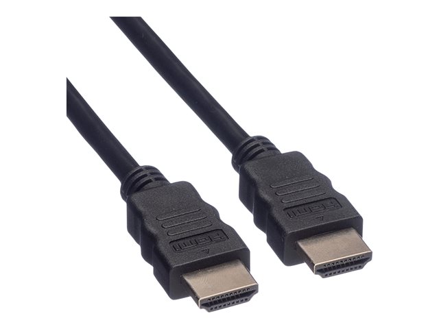 VALUE - HDMI-Kabel mit Ethernet - HDMI männlich zu HDMI männlich - 2 m - Doppelisolierung