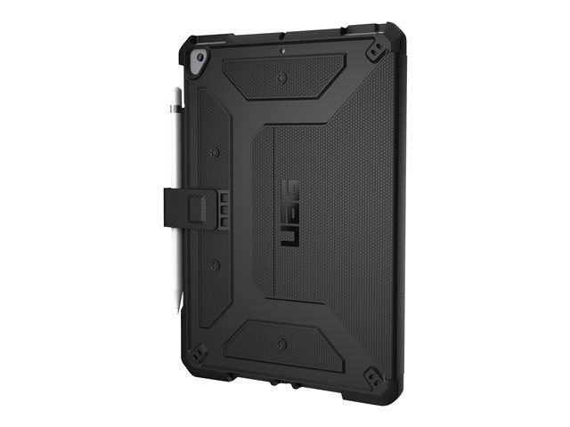 UAG Rugged Case for iPad 10.2-in (7/8 Gen, 2019/2020) - Metropolis Black - Flip-Hülle für Tablet - composite - Schwarz - 10.2" - für Apple 10.2-inch iPad (7. Generation, 8. Generation)