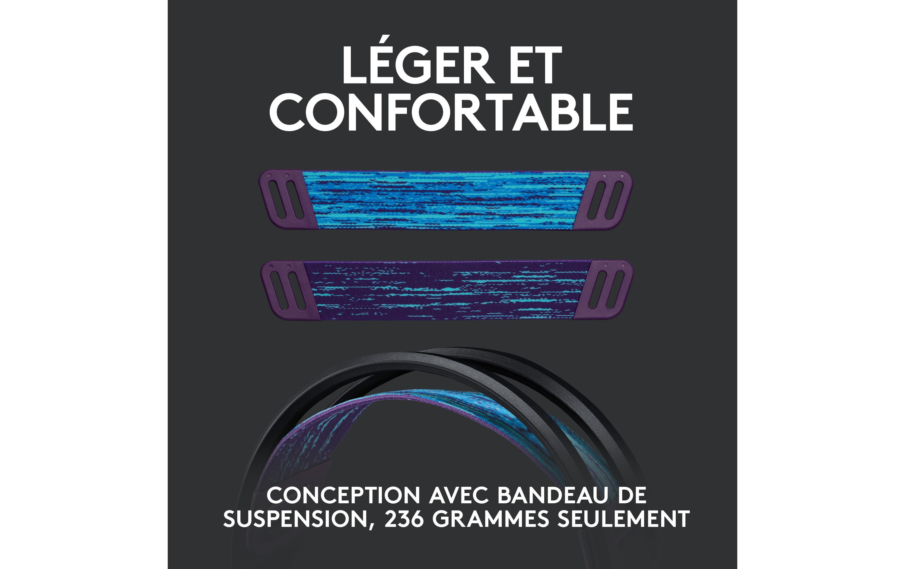 Logitech G G535 LIGHTSPEED Wireless Gaming Headset - Headset - ohrumschließend - LIGHTSPEED - kabellos - Schwarz - Discord Certified