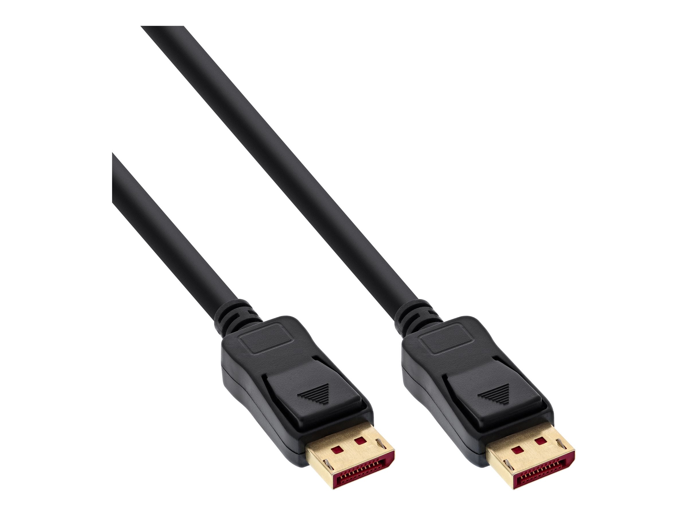 InLine - DisplayPort-Kabel - DisplayPort (M) zu DisplayPort (M) - DisplayPort 1.4 - 50 cm - 4K Unterstützung, 8K Unterstützung - Schwarz