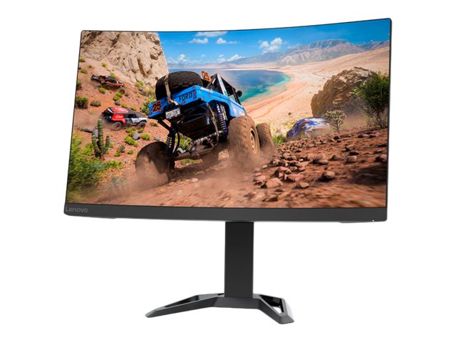 Lenovo G27qc-30 - LED-Monitor - gebogen - 68.6 cm (27") - 2560 x 1440 QHD - VA - 350 cd/m² - 4000:1 - 1 ms - 2xHDMI, DisplayPort - Lautsprecher - Raven Black