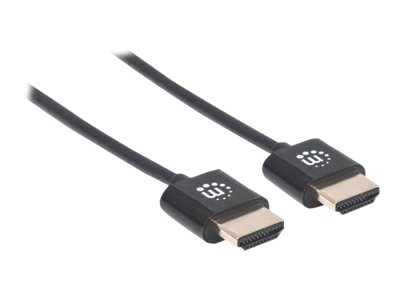 Manhattan HDMI Cable with Ethernet (Ultra Thin)
4K@60Hz (Premium High Speed)
0.5m
Male to Male
Black
Ultra HD 4k x 2k
Fully Shielded
Gold Plated Contacts
Lifetime Warranty
Polybag - HDMI-Kabel mit Ethernet - 50 cm
