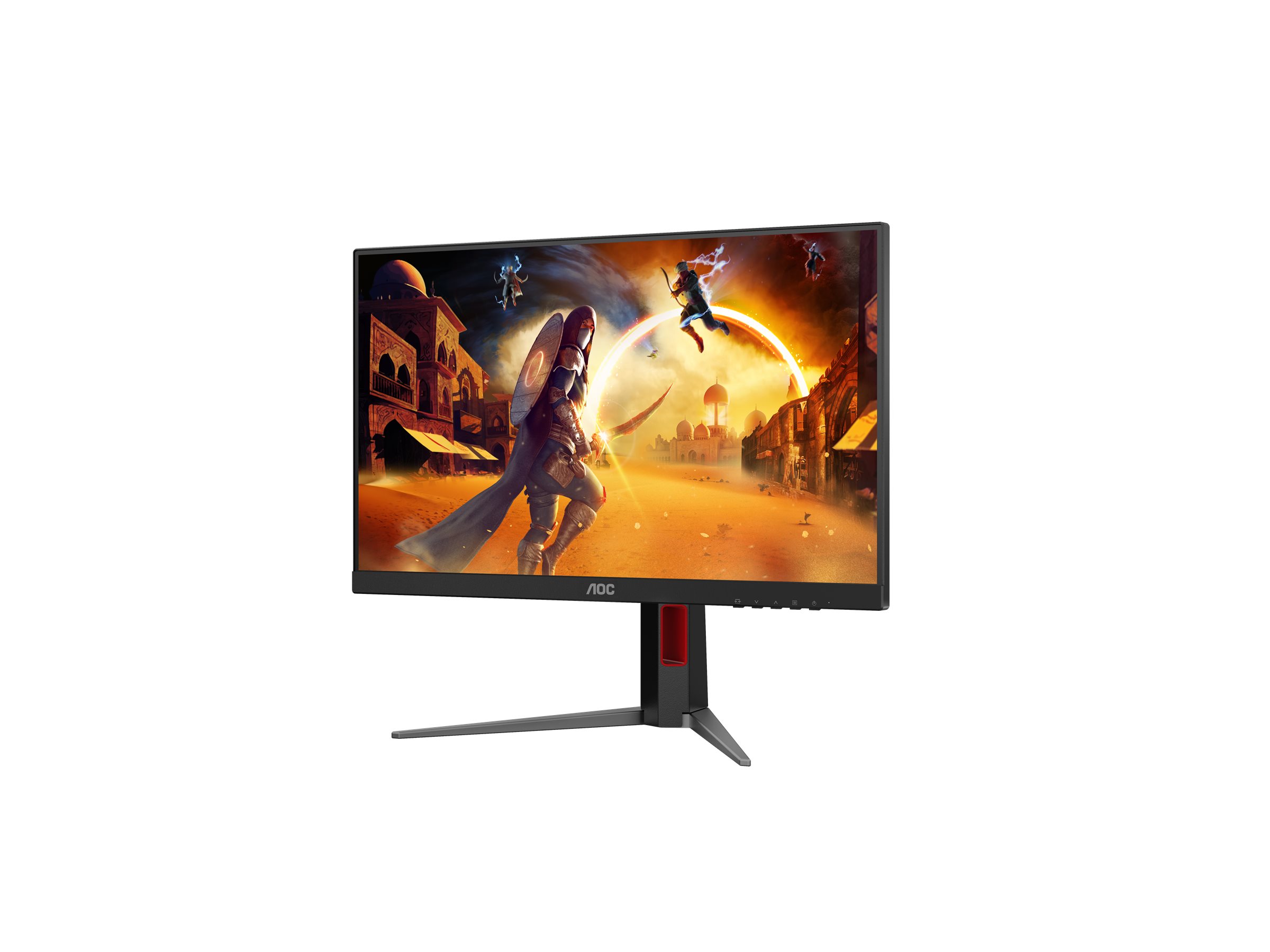 AOC Gaming 24G4HA - 24 Zoll Full HD Monitor, 200 Hz, 1 ms, G-Sync comp., HDR10 (1920x1080, 2x HDMI 2.0, 1x DisplayPort 1.4) schwarz-rot