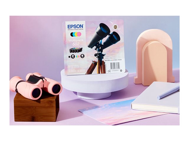 Epson 502/502XL Multipack - 4er-Pack - Schwarz
Gelb
Cyan
Magenta - original - Tintenpatrone