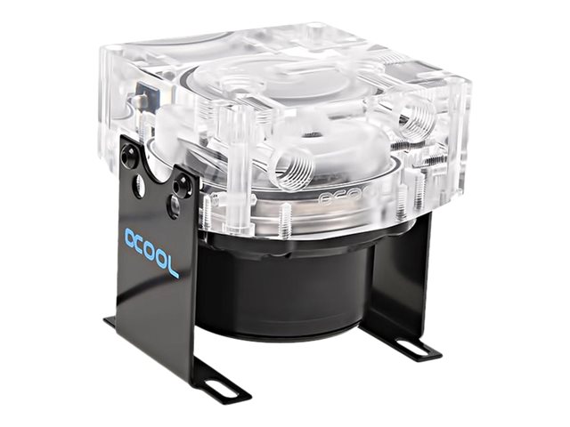 Alphacool VPP655 PWM with Eisdecke D5 V.3 - Pumpe und Oberseite des Flüssigkeitskühlsystems