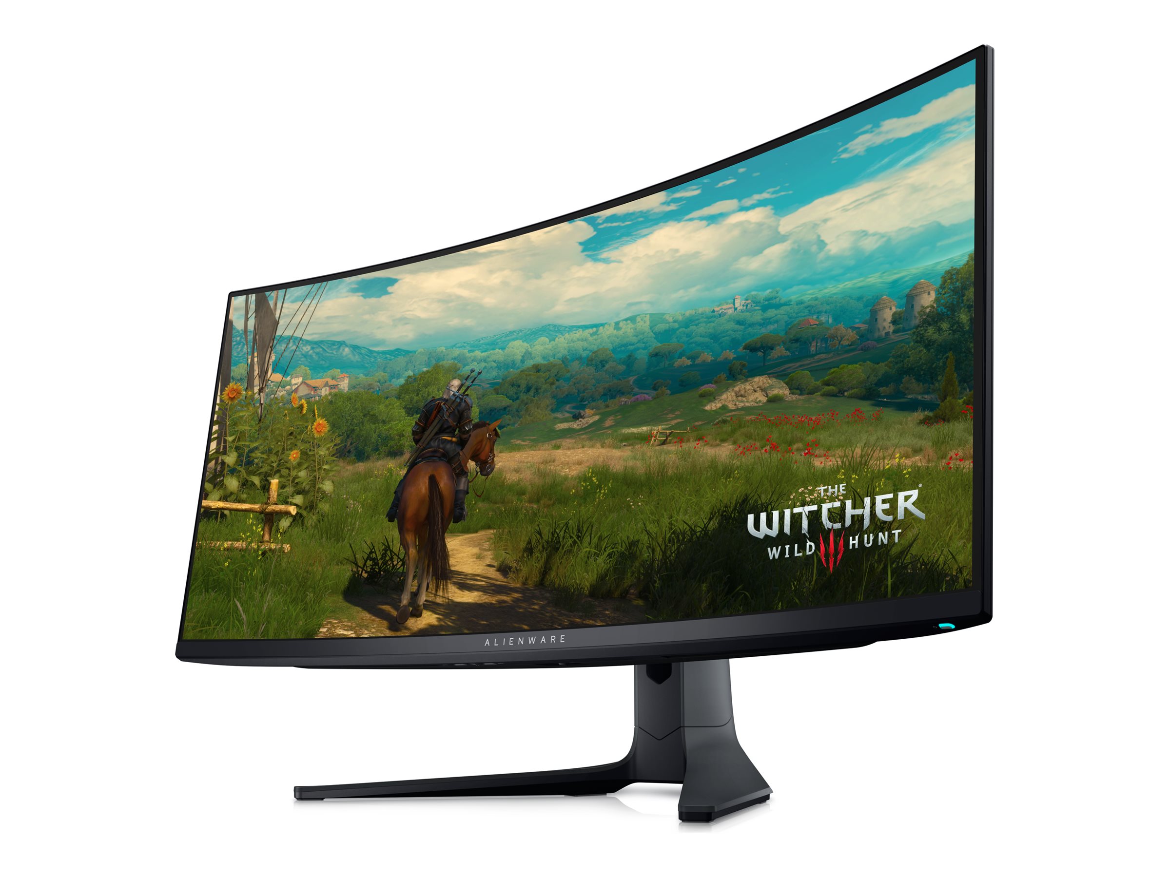 Alienware 34 Gaming Monitor AW3423DWF - OLED-Monitor - Gaming - gebogen - 86.82 cm (34.18") - 3440 x 1440 UWQHD @ 165 Hz - 1000 cd/m² - 1000000:1 - DisplayHDR 400 True Black - 0.1 ms - HDMI, 2xDisplayPort - Dark Side of the Moon