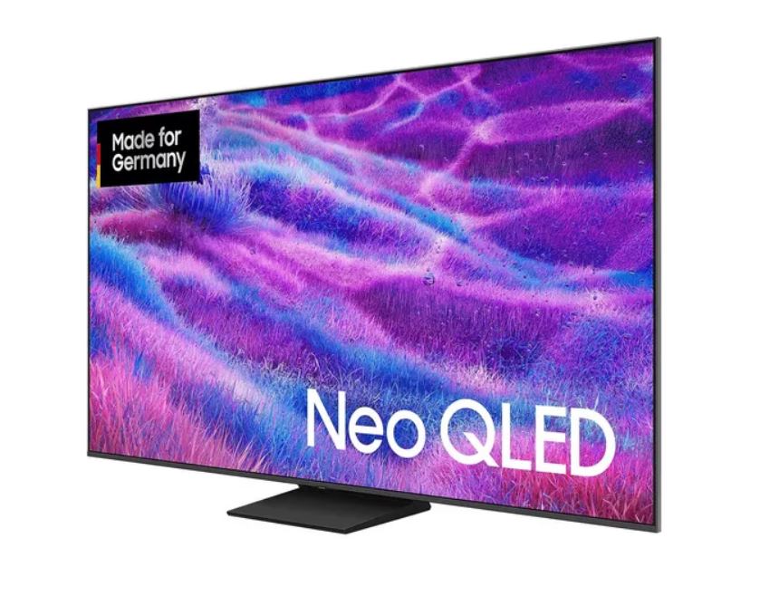 Samsung GQ75QN80FAUXZG 191cm 75" 4K Neo QLED 144 Hz Vision AI Smart TV Fernseher - Energieeffizienzklasse: F • Diagonale: 191 cm / 75 Zoll 144 Hz • 4x HDMI - 2x USB - WLAN - LAN-Anschluss • Farbe: Schwarz - LCD-TV - PVR-Funktion