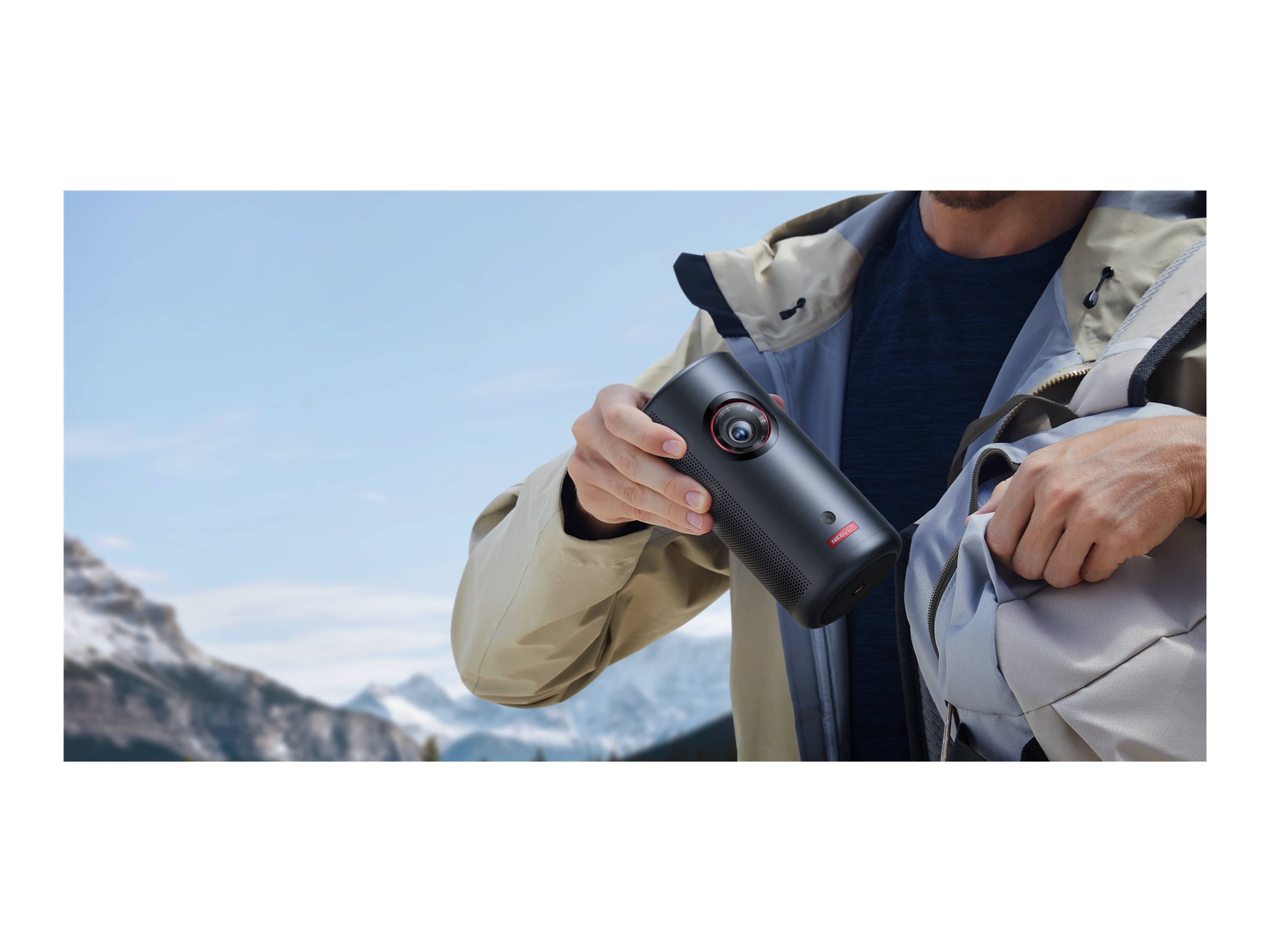 Nebula Capsule 3 Laser - DLP-Projektor - tragbar - 802.11a/b/g/n/ac wireless / Bluetooth 5.1 - Schwarz