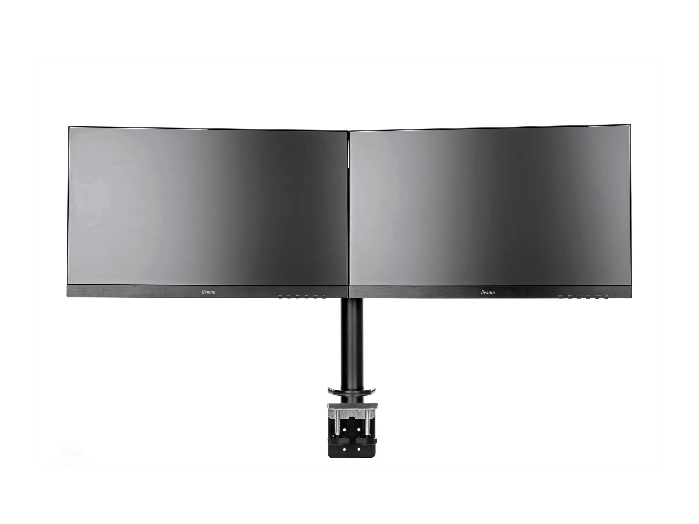Iiyama DS1002C-B1 Befestigungskit - einstellbarer Arm - für 2 Monitore - Schwarz
