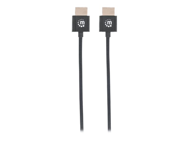 Manhattan HDMI Cable with Ethernet (Ultra Thin)
4K@60Hz (Premium High Speed)
0.5m
Male to Male
Black
Ultra HD 4k x 2k
Fully Shielded
Gold Plated Contacts
Lifetime Warranty
Polybag - HDMI-Kabel mit Ethernet - 50 cm