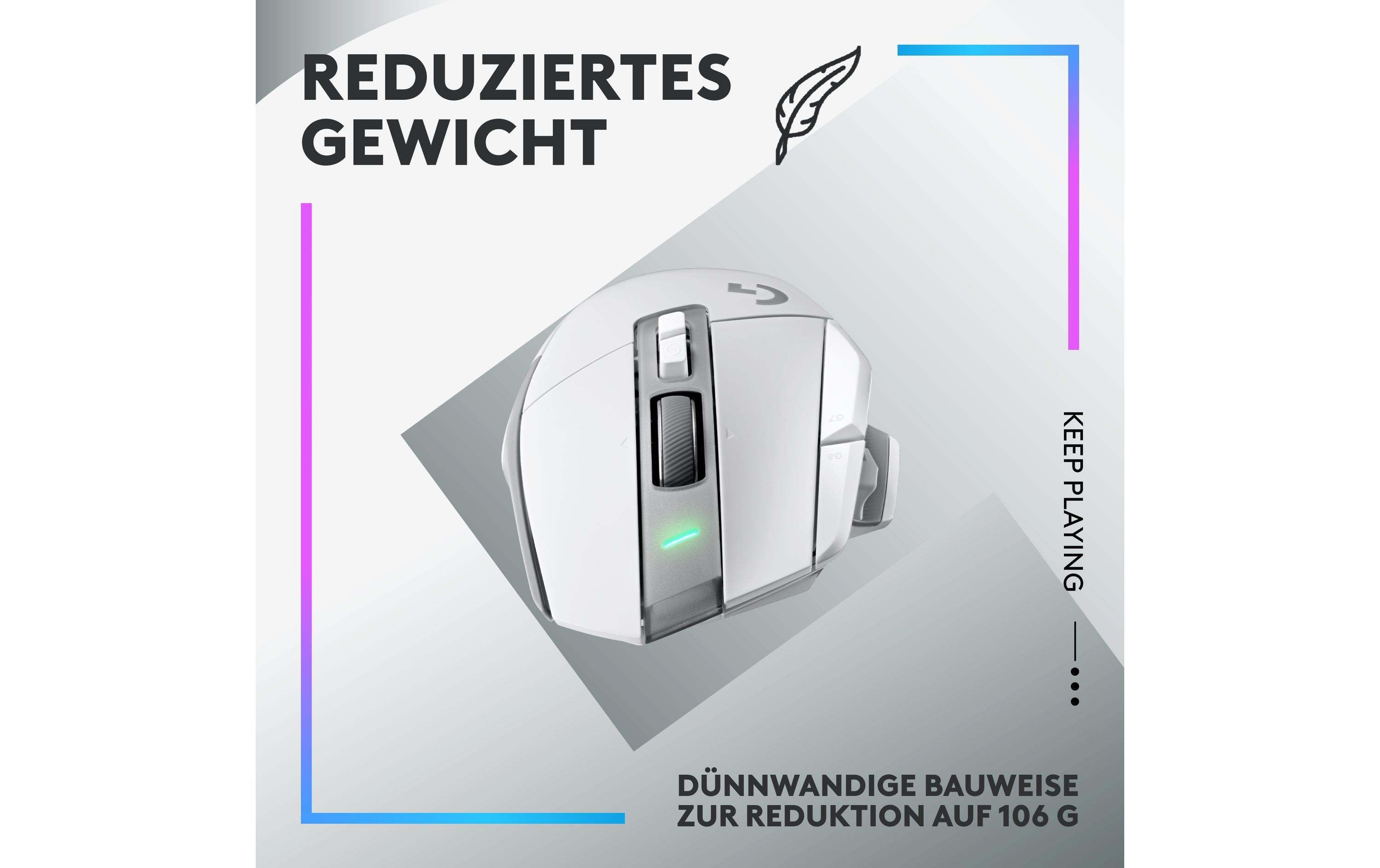 Logitech Gaming-Maus G502 X Plus Weiss