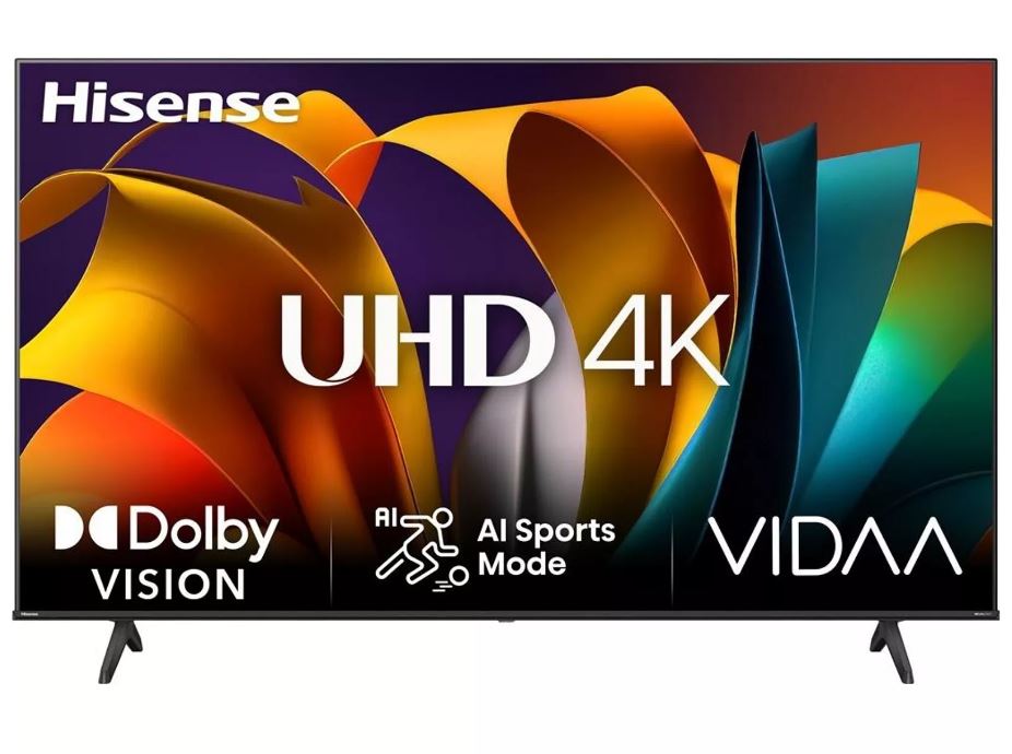 Hisense 43A6N 43'' 4K Smart TV schwarz - 109.2 cm - 43" - 109,2 cm - 43" - UHD (3840x2160) - LED-Backlight TFT - DVB-C - DVB-S2 - DVB-S - DVB-T2 - DVB-T - 60 Hz - Energieeff.klasse: EECL_E__