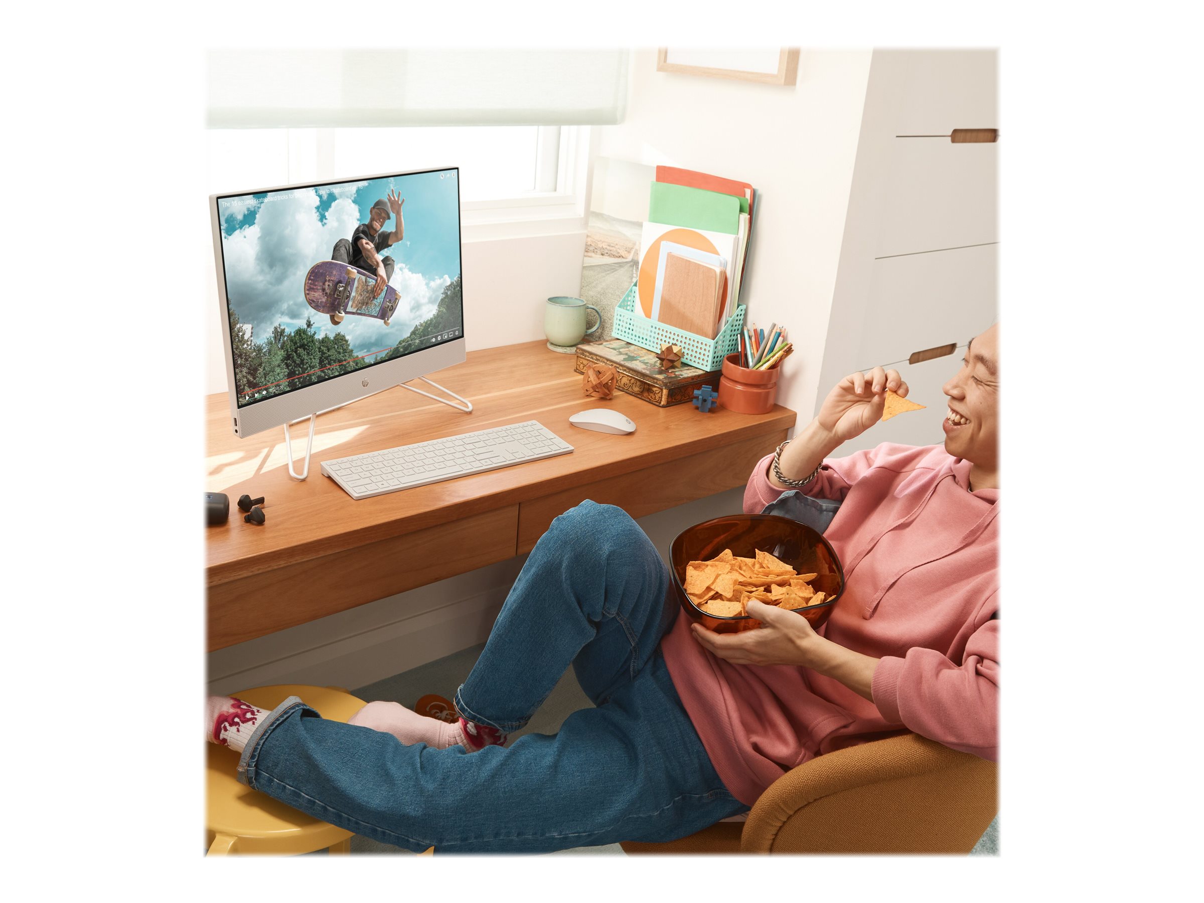 HP 24-cb1009ng - All-in-One (Komplettlösung) - Core i5 1235U 1.3 GHz - 8 GB - SSD 512 GB - LED 60.5 cm (23.8") - Deutsch