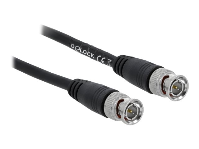 Delock - Videokabel - BNC männlich zu BNC männlich - 10 m - Koax - Schwarz