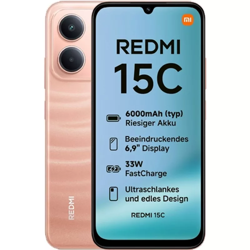 Xiaomi Redmi 15C 4G Dual Sim 4GB RAM 256GB, Twilight Orange (MZB0LIHEU)