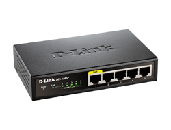 D-Link DES 1005P - Switch - unmanaged - 5 x 10/100 - Desktop - PoE