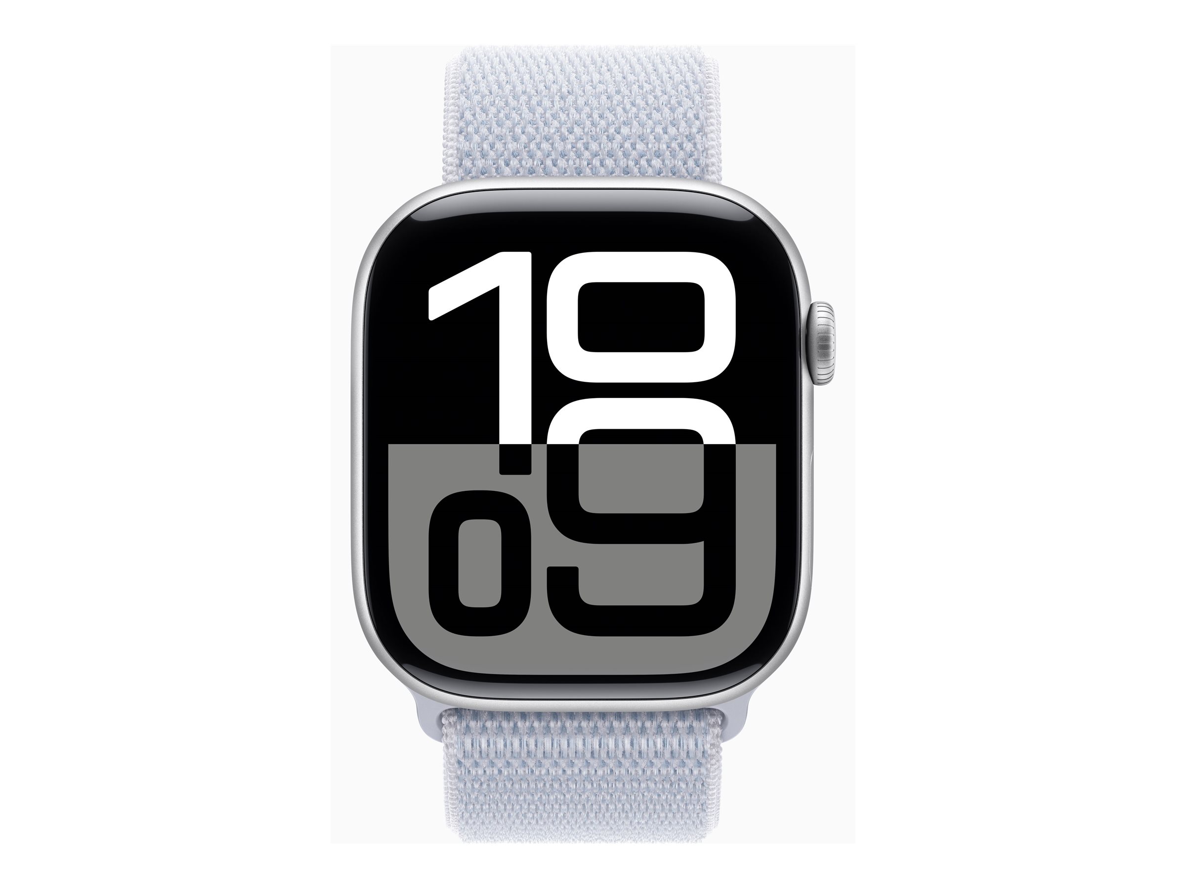 Apple Watch Series 10 GPS + Cellular 46mm Silver Aluminium Case mit Blue Cloud Sport Band (MWY23QF/A)