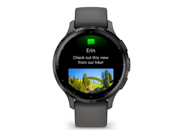 Garmin Venu 3S - Pebble Gray - intelligente Uhr mit Band - 8 GB