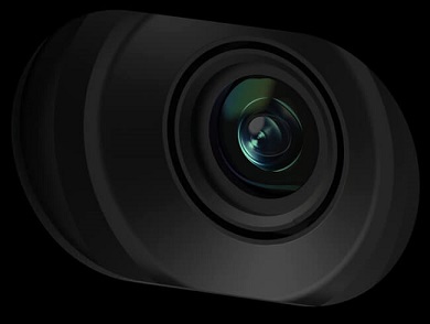 Objektiv der Intel RealSense Depth Camera D455