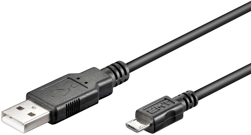 wentronic - USB-Kabel - USB (M) zu Micro-USB Typ B (M) - USB 2.0 - 1 m - Schwarz