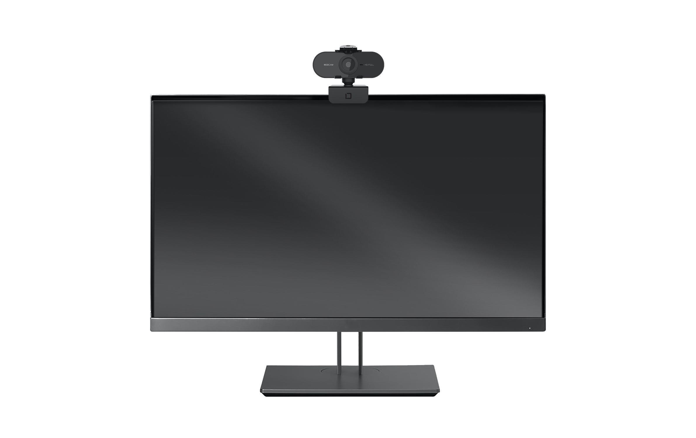 DICOTA Webcam PRO Plus Full HD - Webcam - Farbe - 1920 x 1080 - 1080p - Audio - USB 2.0