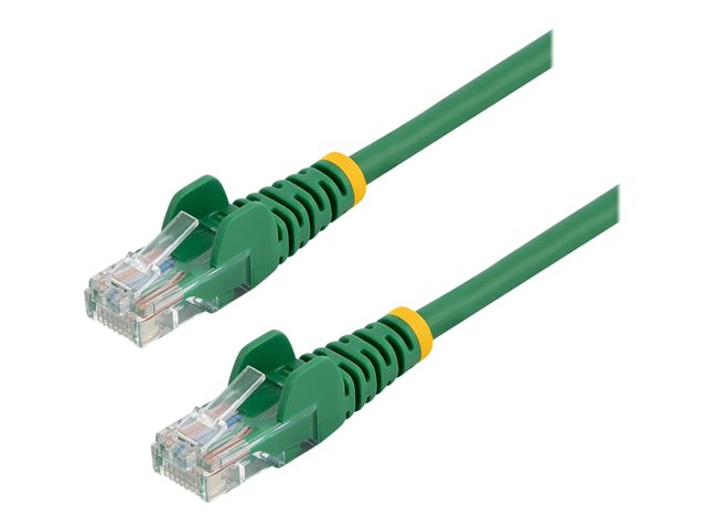 StarTech.com 0,5m Cat5e Ethernet Netzwerkkabel Snagless mit RJ45 - Cat 5e UTP Kabel - Grün - Patch-Kabel - RJ-45 (M) bis RJ-45 (M) - 50 cm - UTP - CAT 5e - ohne Haken, verseilt - grün