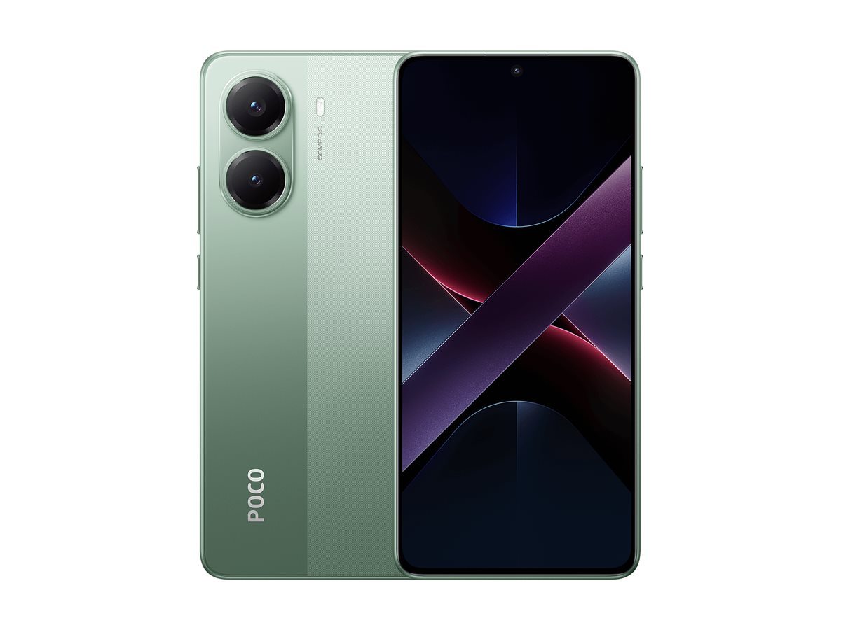 Xiaomi POCO X7 Pro - 5G Smartphone - Dual-SIM - RAM 12 GB / Interner Speicher 512 GB - OLED-Display - 6.67" - 2712 x 1220 Pixel (120 Hz) - 2 x Rückkamera 50 MP, 8 MP - front camera 20 MP - grün