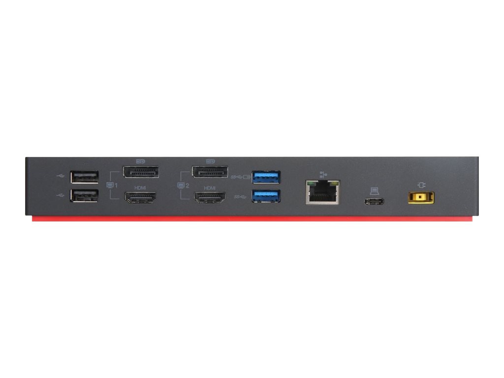 Lenovo ThinkPad Hybrid USB-C with USB-A Dock - Dockingstation - USB-C - 2 x HDMI
2 x DP - 1GbE