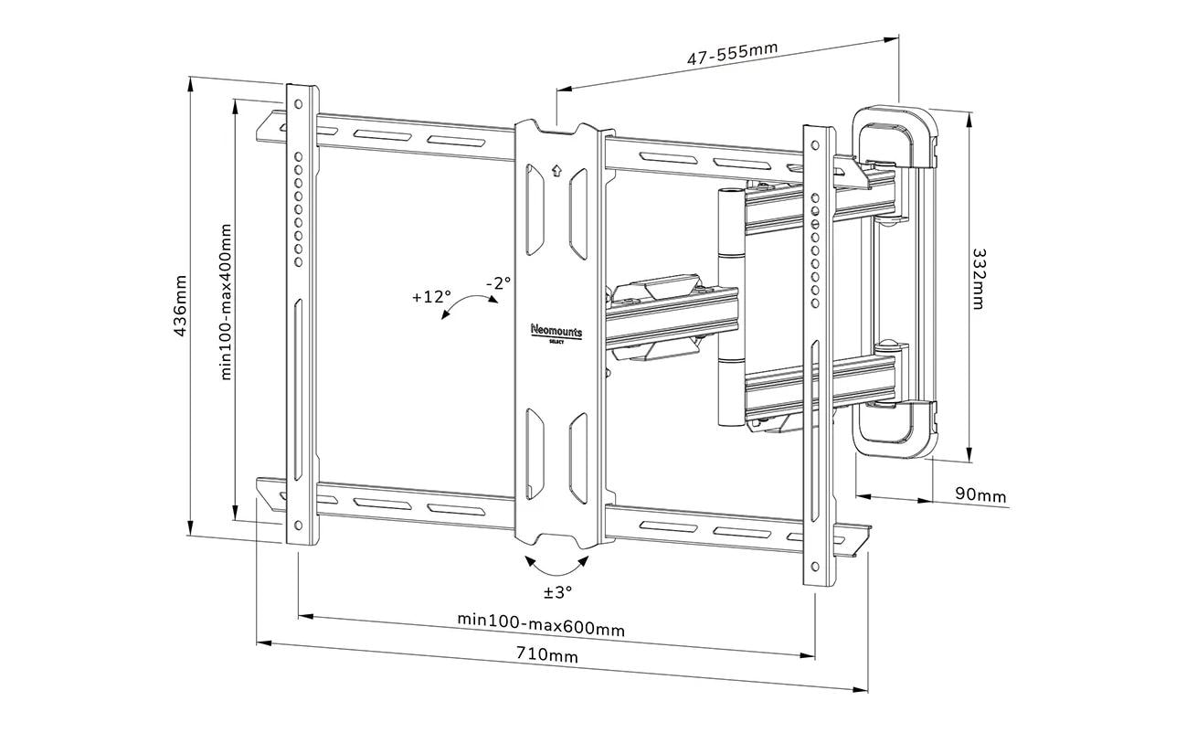 Neomounts WL40S-850BL16 Befestigungskit - für LCD-Display