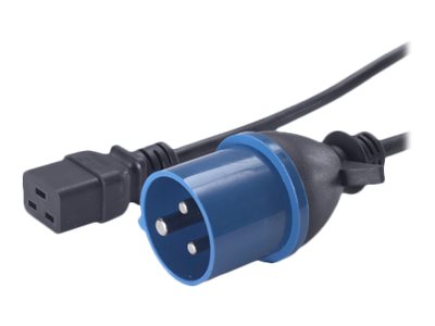 APC - Stromkabel - IEC 60320 C19 zu IEC 60309 (M) - 2.5 m - Schwarz - für P/N: SMT2200I-AR, SMT2200R2I-AR, SMT3000I-AR, SMT3000R2I-AR, SRT1500XLI, SRT2200XLI-KR