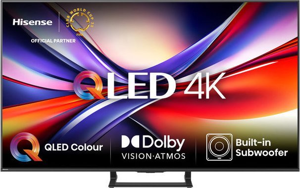 Hisense 65A7Q sw QLED-TV UHD Multituner BT Smart Dolby Vision HDR10+ - 165,1 cm - 65" - 400 cd/m² - UHD (3840x2160) - LED-Backlight TFT - DVB-C - DVB-S2 - DVB-T2 - Energieeff.klasse: EECL_E__