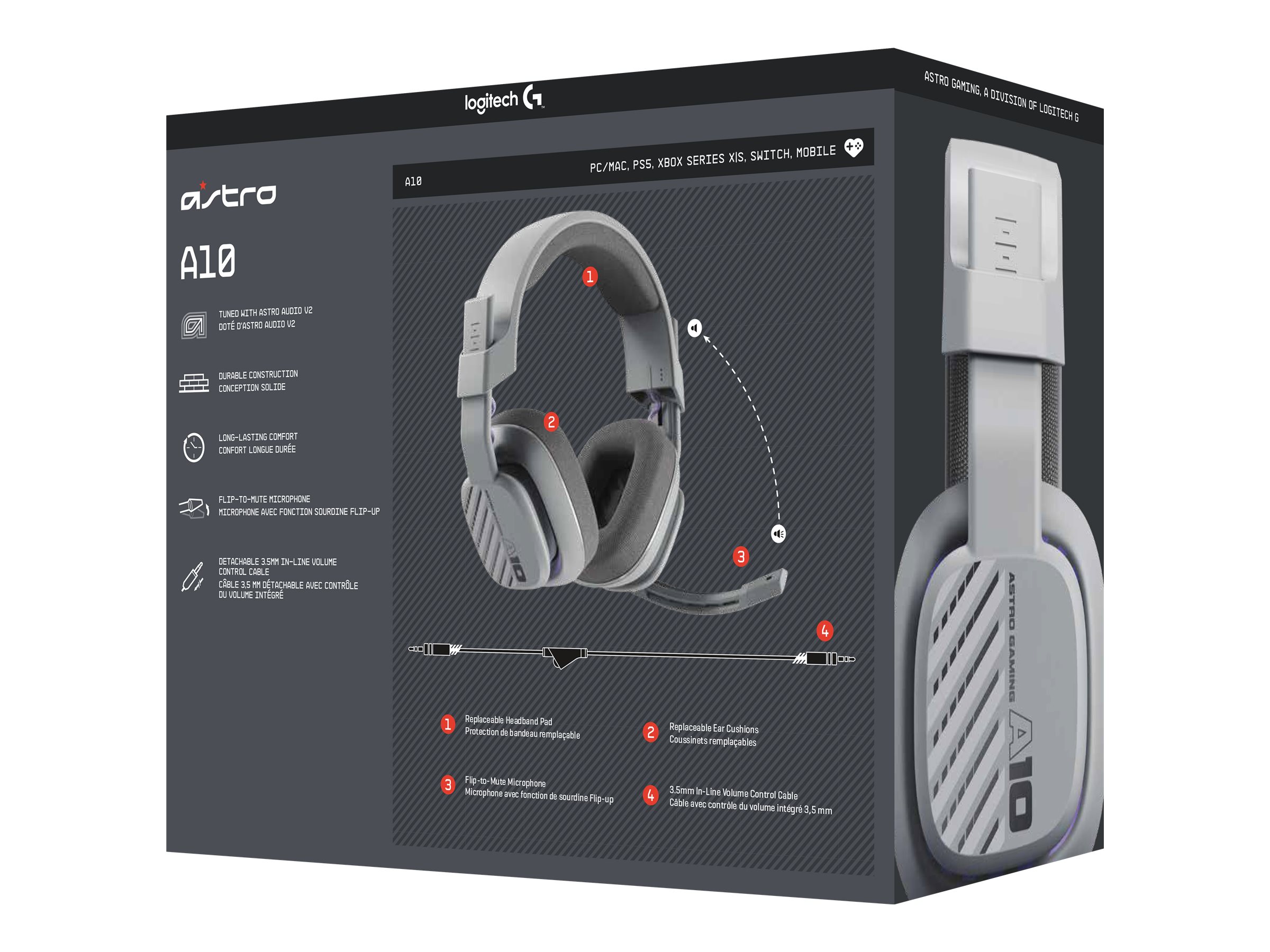 ASTRO Gaming A10 Gen 2 - Headset - 3
5 mm Stecker