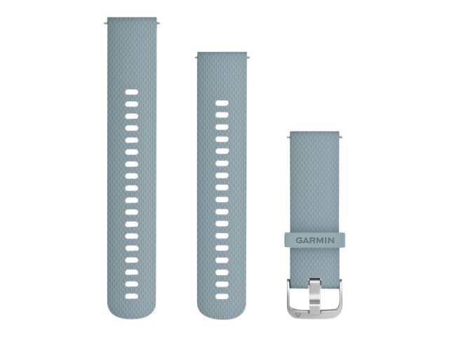 Garmin Quick Release Band - Uhrarmband für Smartwatch - 127 - 204 mm - Sea Foam, silberne Metallteile - für Approach S40; ForeAthlete 645 Music; Forerunner 55, 645; vívoactive 3 Music; vívomove HR