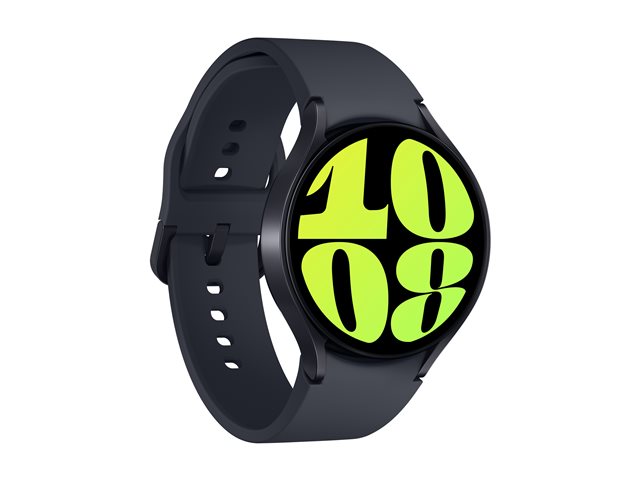 Samsung Galaxy Watch6 - 44 mm - intelligente Uhr - ohne Armband - Anzeige 3.73 cm (1.5") - 16 GB - LTE, NFC, Wi-Fi, Bluetooth - 4G - 33.3 g - Graphite (SM-R945FZKDDBT)