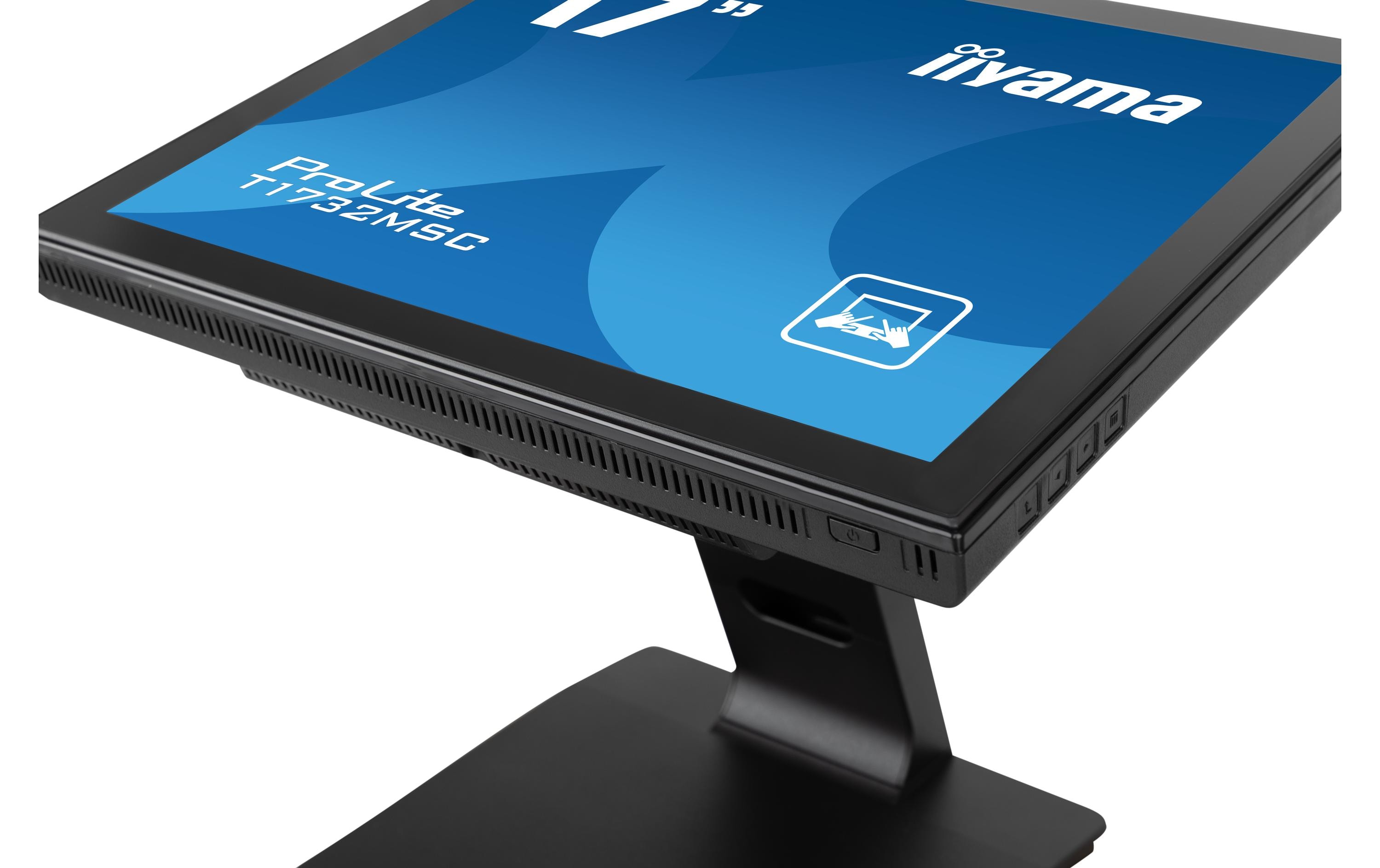 iiyama ProLite T1732MSC-B1S - LCD-Monitor - 43.2 cm (17") - Touchscreen - 1280 x 1024 - TN - 250 cd/m² - 1000:1 - 5 ms - HDMI, VGA, DisplayPort - Lautsprecher - Schwarz, Matte