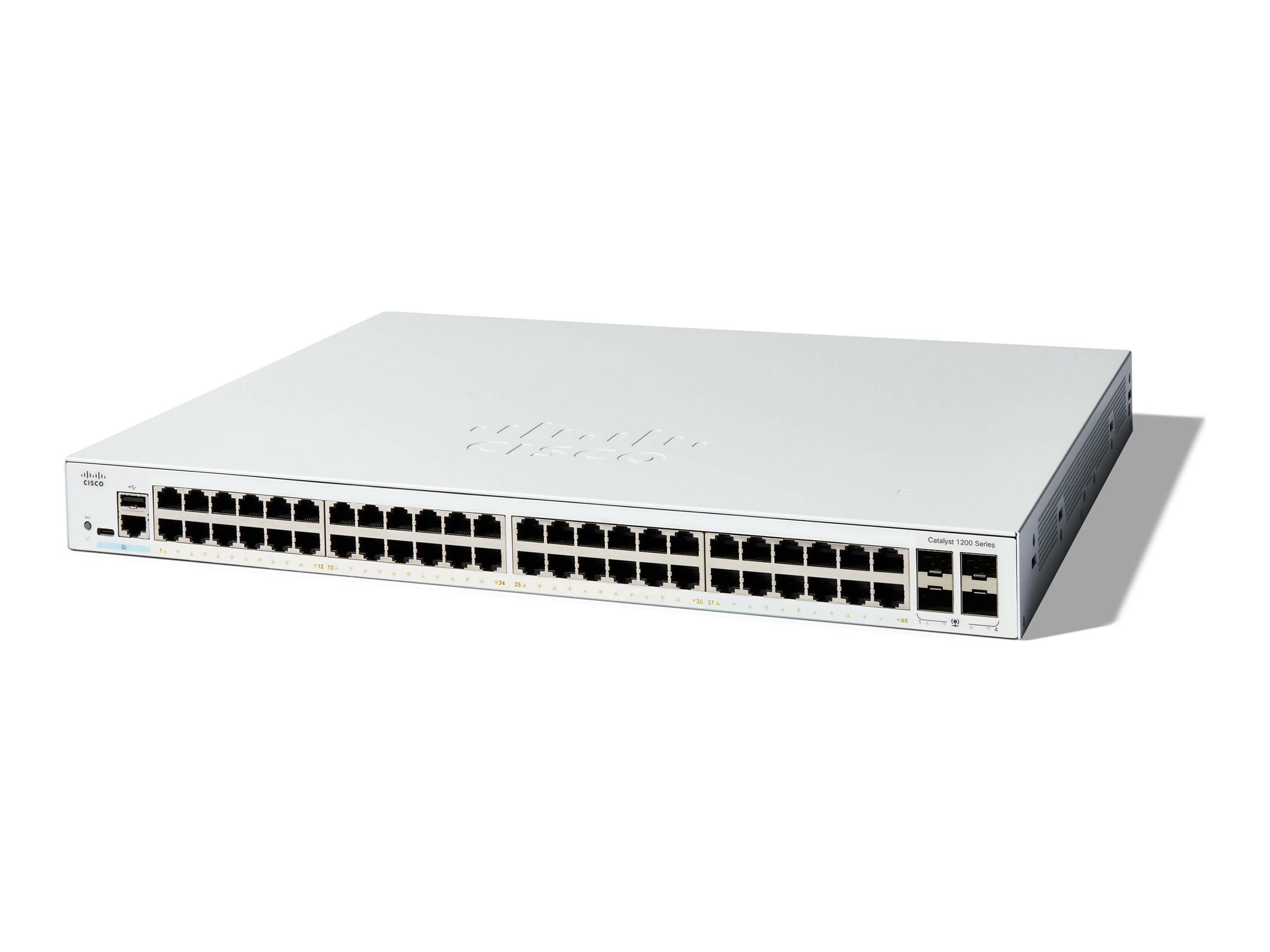 Cisco Catalyst 1200-48T-4G - Switch - 48 Anschlüsse - Smart - an Rack montierbar