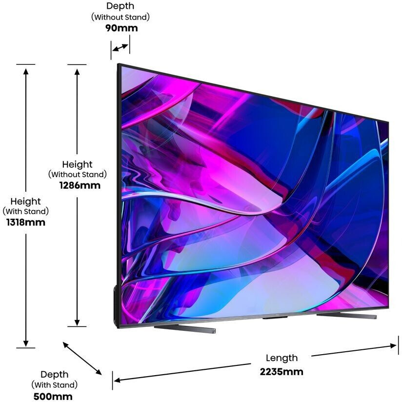 Hisense 100U7KQ U7KQ Series - 254 cm (100") LCD-TV mit LED-Hintergrundbeleuchtung - QLED - 4K