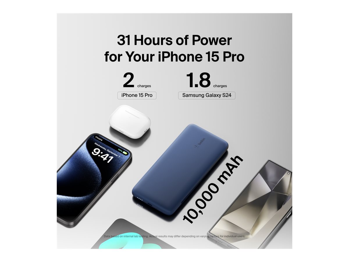 Belkin BoostCharge Plus Powerbank - Lightning
24 pin USB-C - 23 Watt