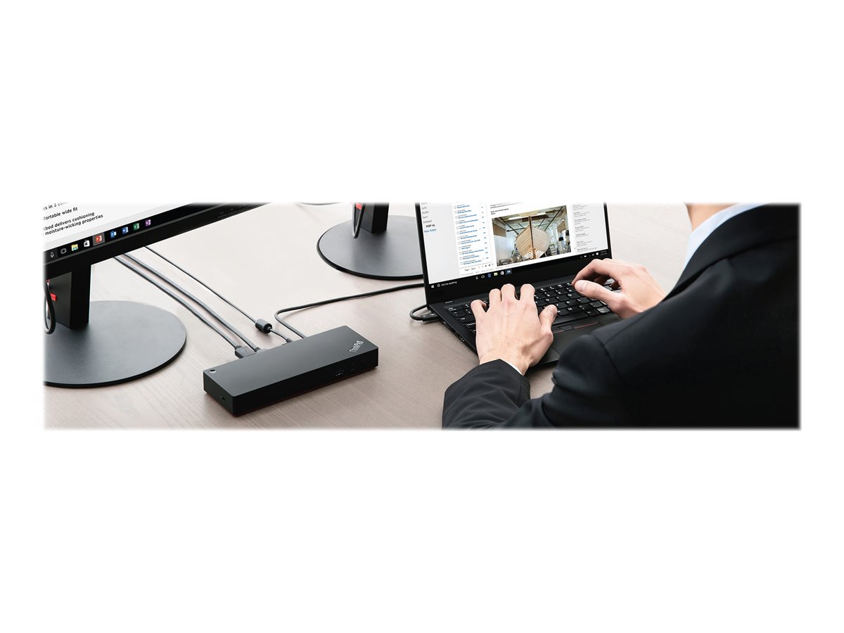 Lenovo ThinkPad Universal Thunderbolt 4 Smart Dock - Dockingstation - Thunderbolt 4 - HDMI
2 x DP
Thunderbolt - 1GbE
