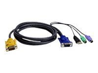 ATEN 2L-5303UP - Tastatur- / Video- / Maus- (KVM-) Kabel - USB, PS/2, HD-15 (VGA) (M) zu 18-polig SPHD (M) - 3 m